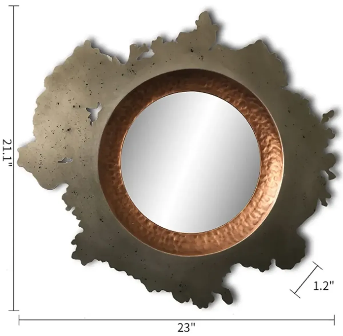 decorative metal mirror
