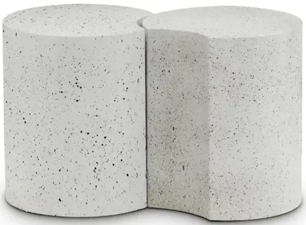 Meridian Furniture Dimple White End Table