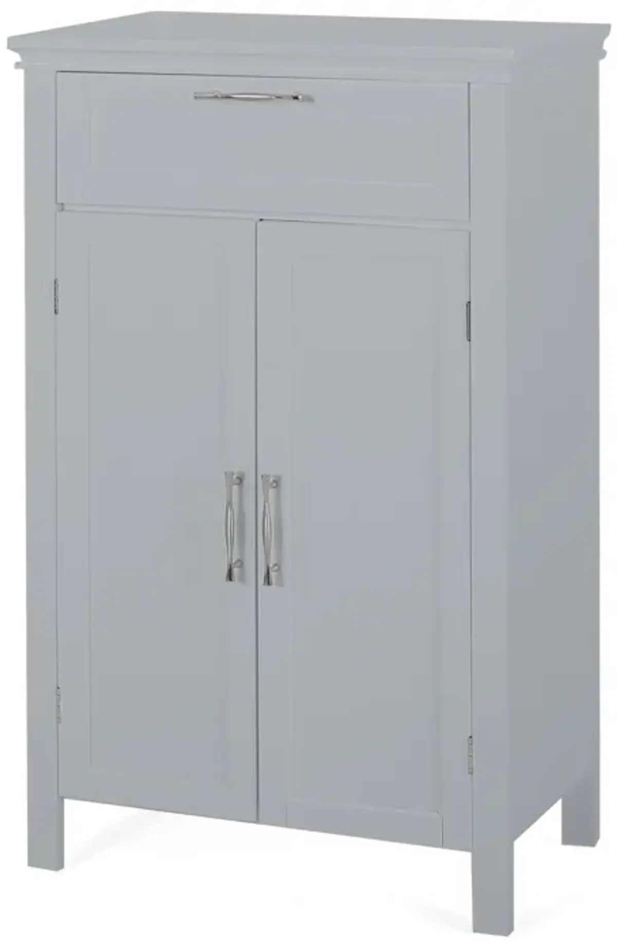 Modern Floor Linen Cabinet with Shaker-Style Panels and Ample Storage