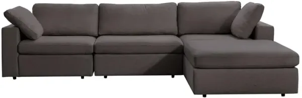 Ashcroft Furniture Co Cecilia Modular Corner Sectional Modern Sofa Dark Gray