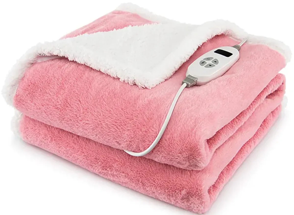 Electric Heated Blanket Throw with 10 Heat Settings