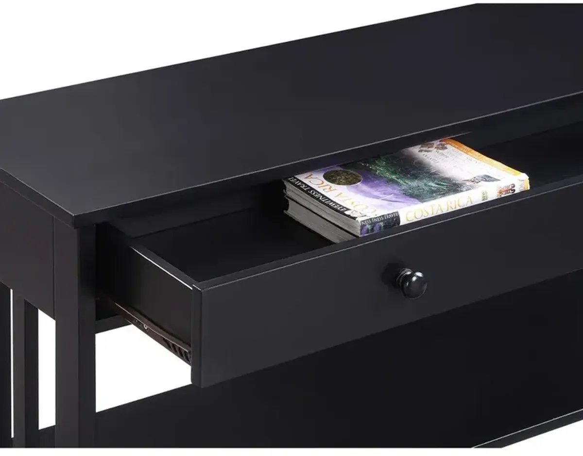 Convience Concept, Inc. Mission 1 Drawer Console Table with Shelves