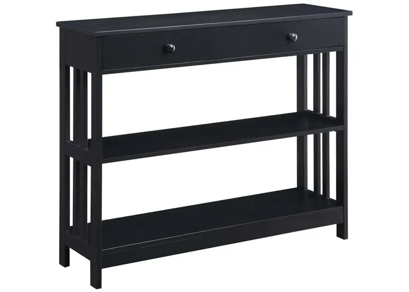 Convience Concept, Inc. Mission 1 Drawer Console Table with Shelves