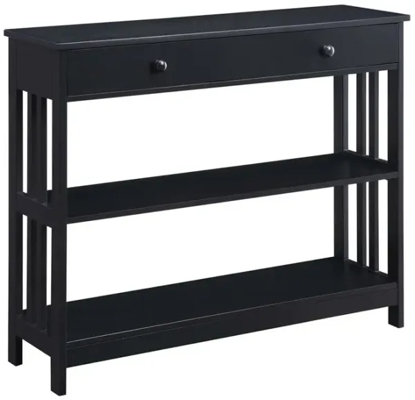 Convience Concept, Inc. Mission 1 Drawer Console Table with Shelves