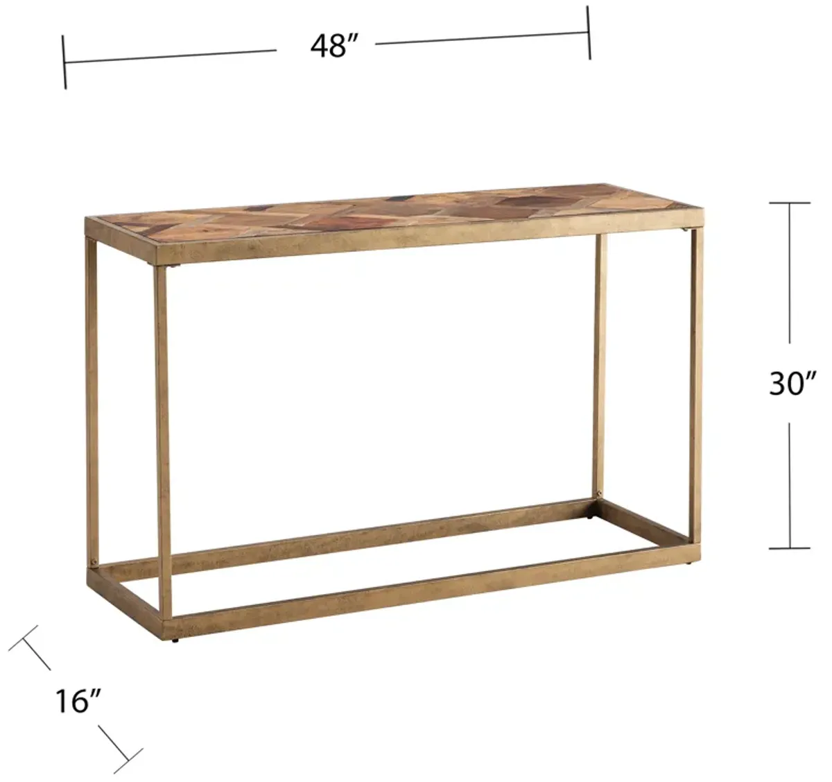 Tring Reclaimed Wood Console