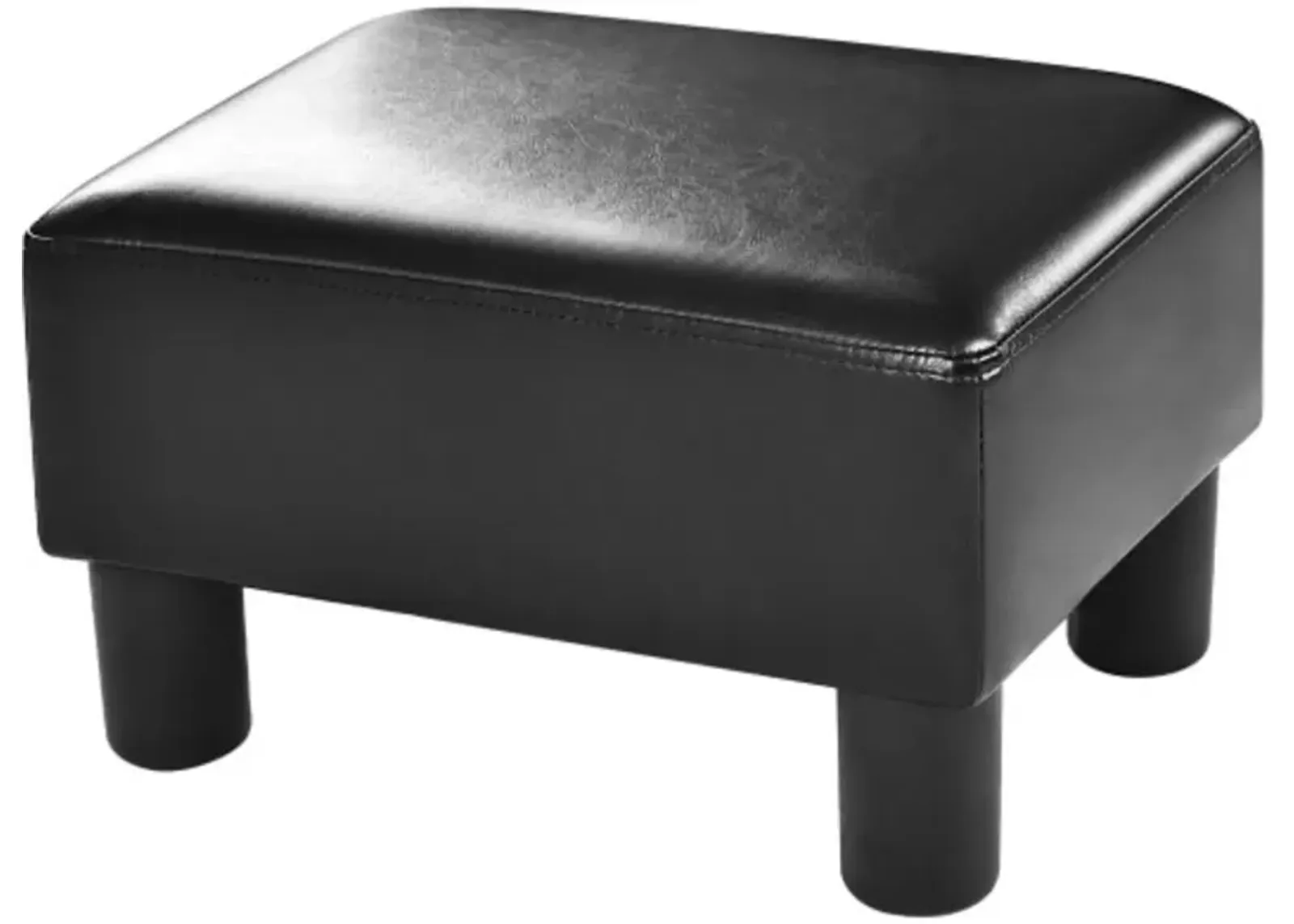 Hivvago Small PU Leather Rectangular Seat Ottoman Footstool