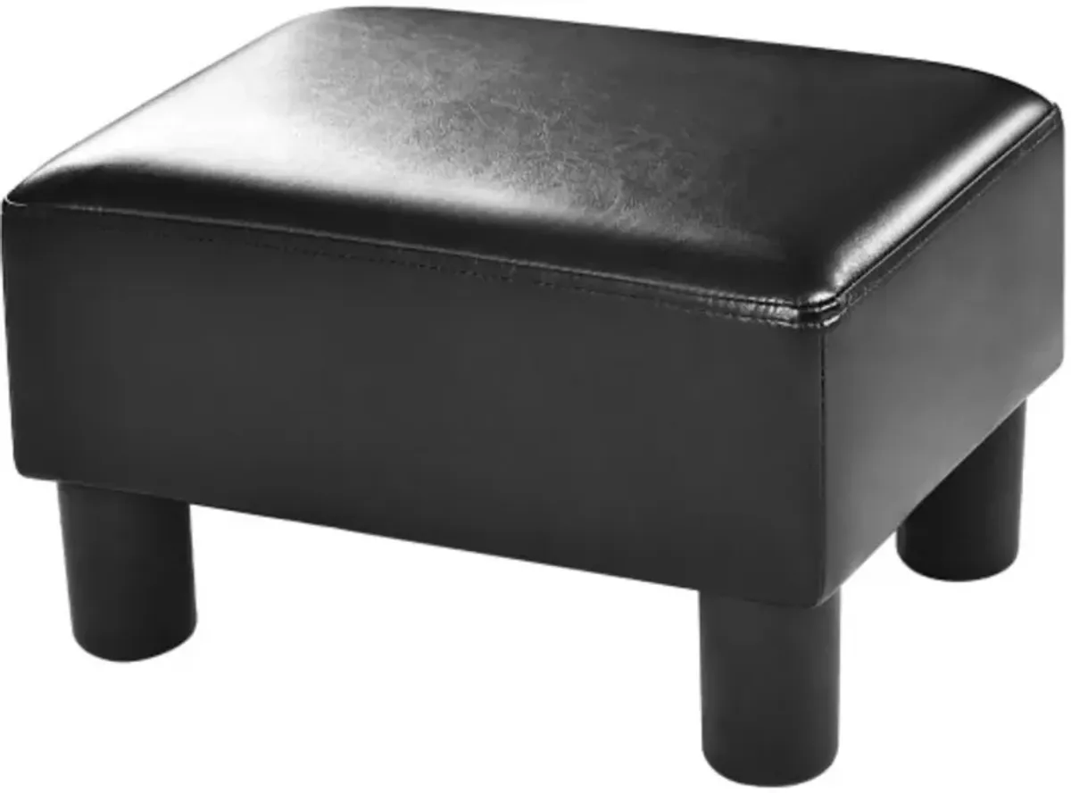 Hivvago Small PU Leather Rectangular Seat Ottoman Footstool