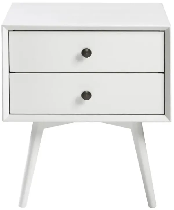 Belen Kox Mid-Century Modern Nightstand - White, Belen Kox