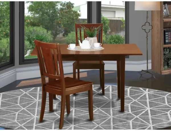 3 Pc Small dinette set - Dining Tables for small spaces and 2 Dining Chairs