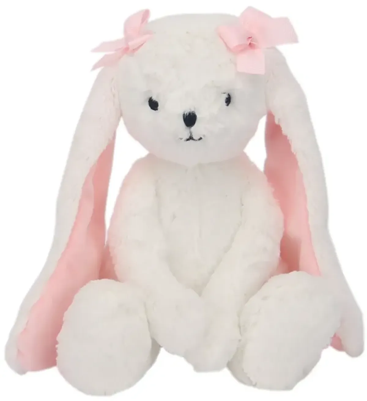 Lambs & Ivy Floral Blanket & White Plush Bunny Stuffed Animal Toy Baby Gift Set