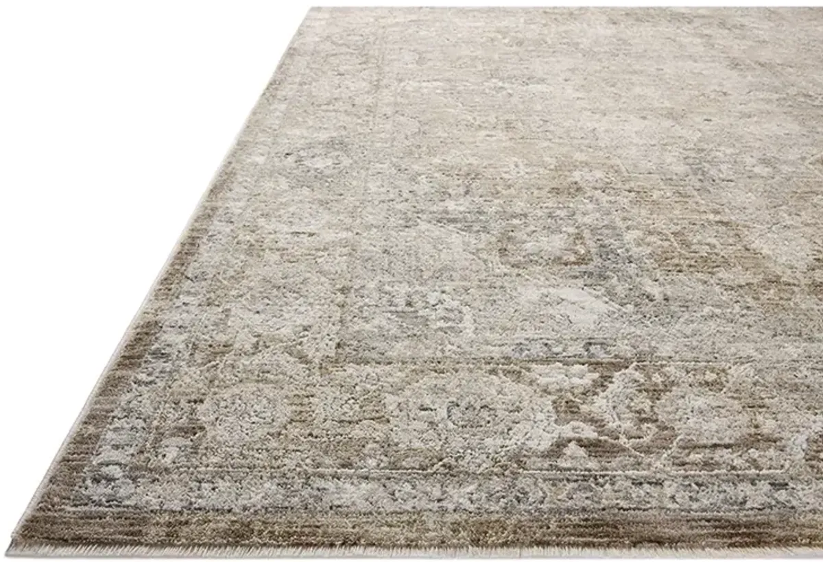 II Tabitha Khaki/Slate 5'3" x 7'9" Area Rug by Loloi II