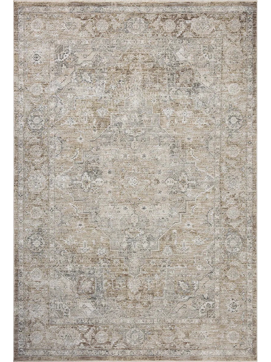 II Tabitha Khaki/Slate 5'3" x 7'9" Area Rug by Loloi II