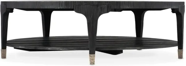 Chapman Shou Sugi Ban Round Cocktail Table