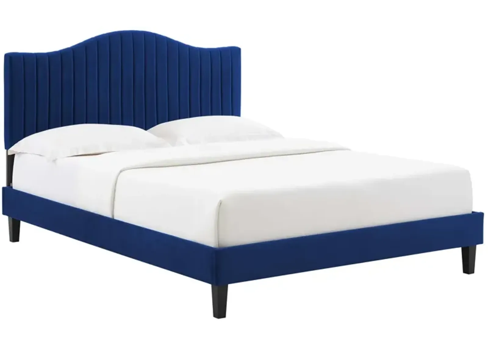 Modway - Juniper Channel Tufted Performance Velvet Queen Platform Bed