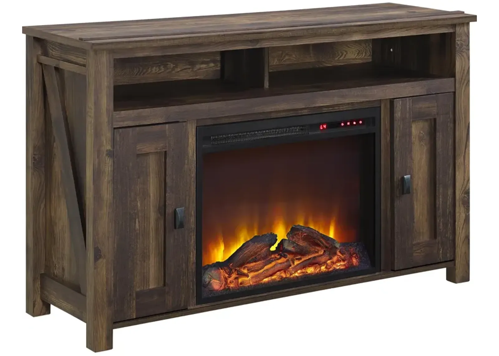 Farmington Electric Fireplace Space Heater TV Console for TVs up to 50"