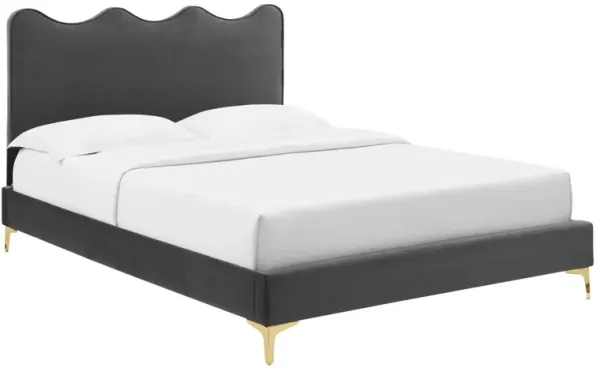 Modway - Current Performance Velvet King Platform Bed