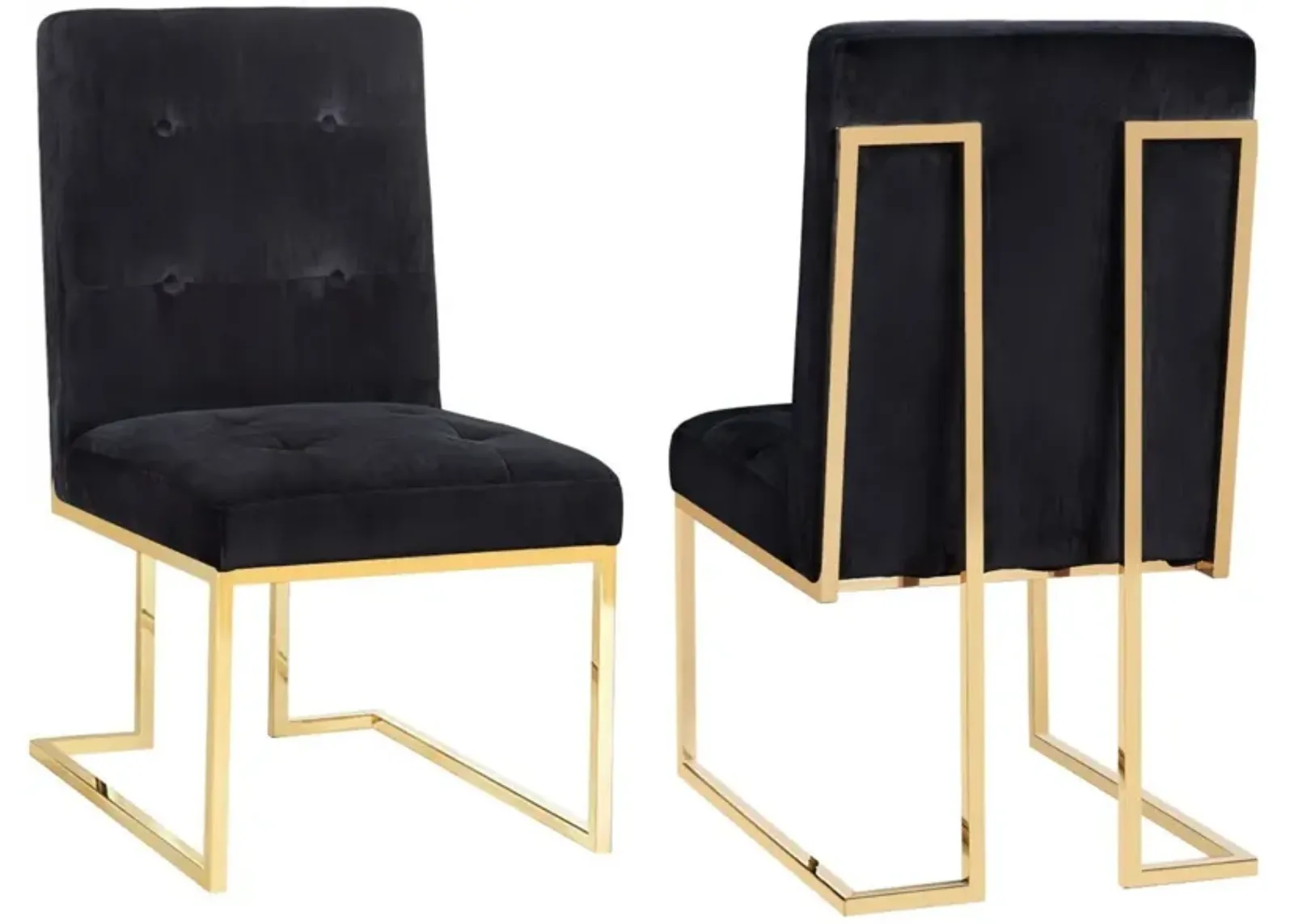 Akiko Velvet Chair - Set of 2