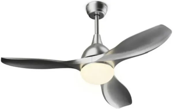 Modern 48" Ceiling Fan with Dimmable LED Light and Remote Control Reversible Blades