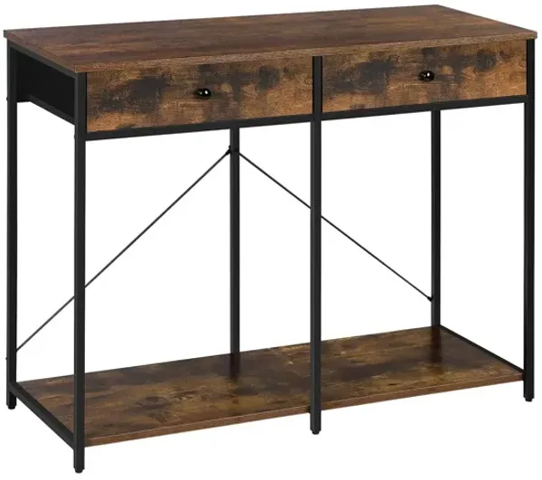 Hivvago Console Table with 2 Drawers