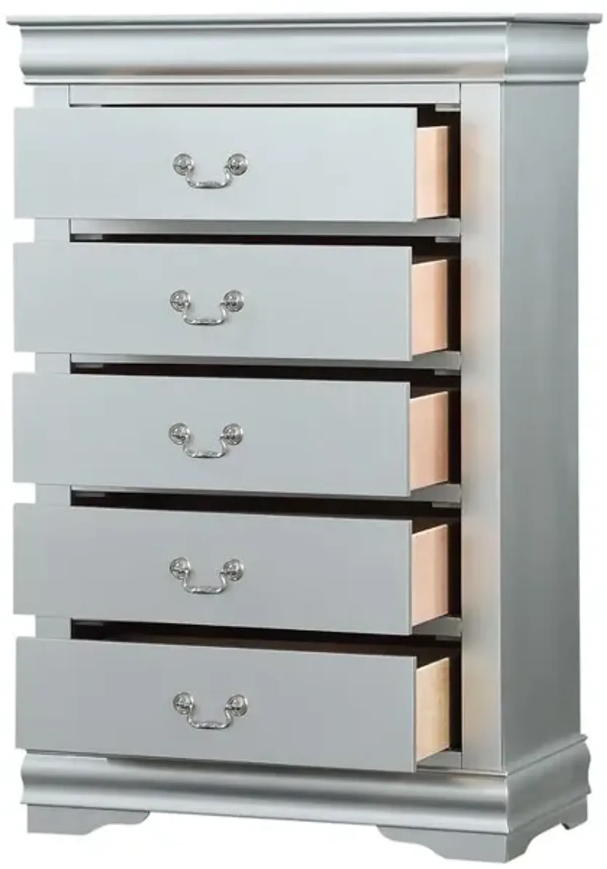 Acme Furniture Louis Philippe Chest, Platinum  (26736)