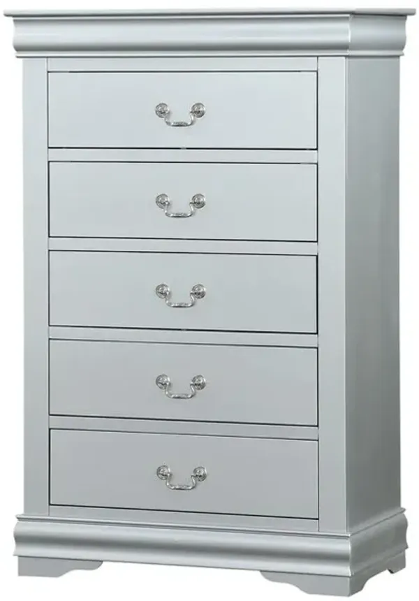 Acme Furniture Louis Philippe Chest, Platinum  (26736)