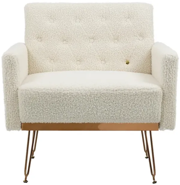 Streamdale Accent Chair, Leisure Single Sofa With Rose Golden Feet