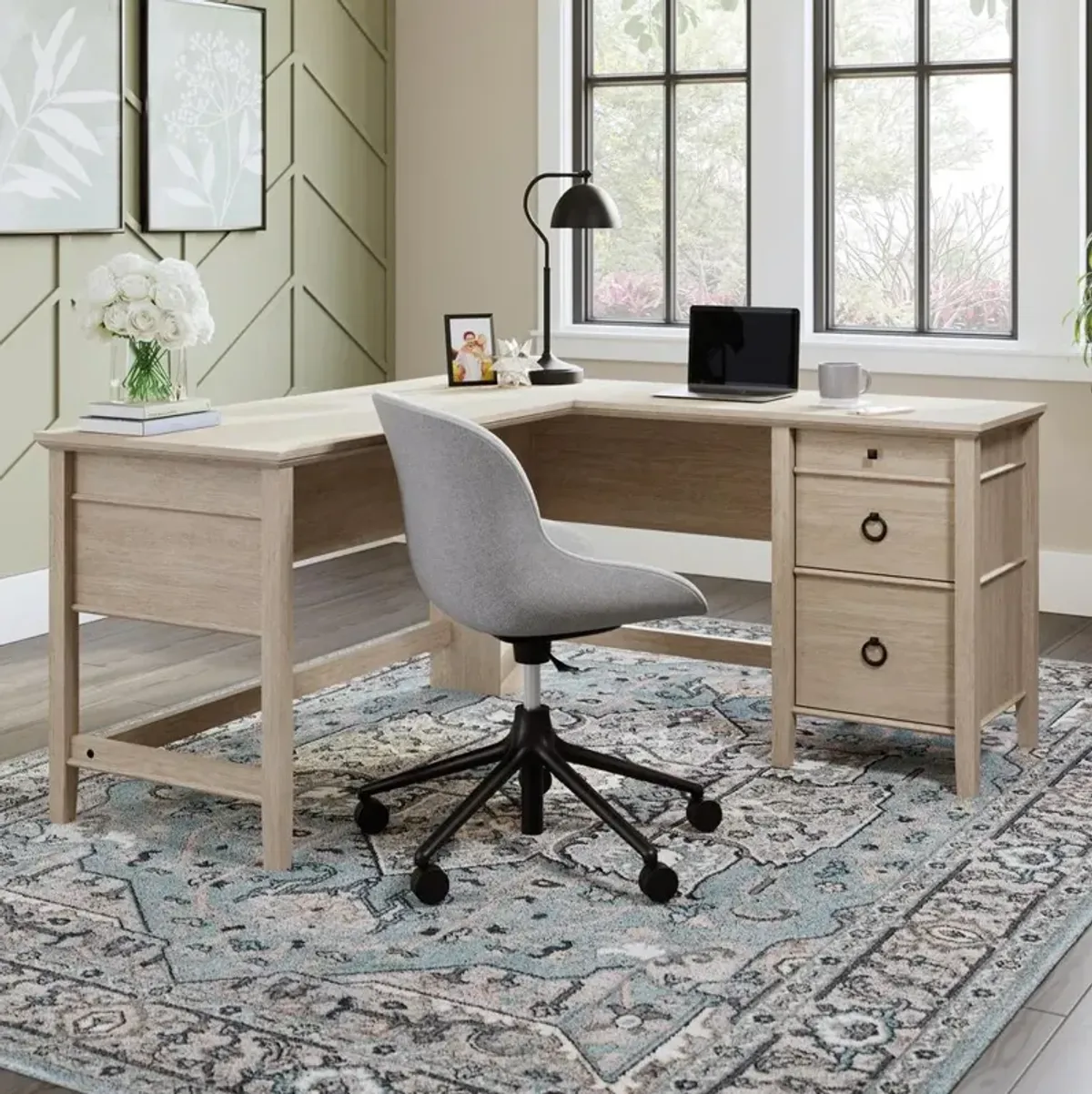 Sauder East Adara L-Desk Co