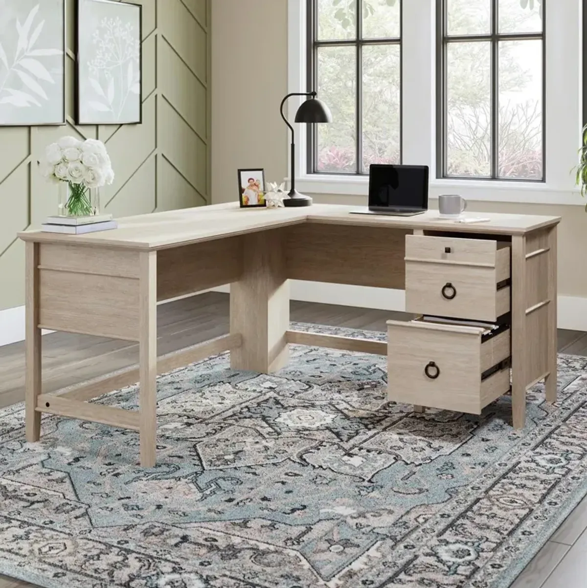 Sauder East Adara L-Desk Co