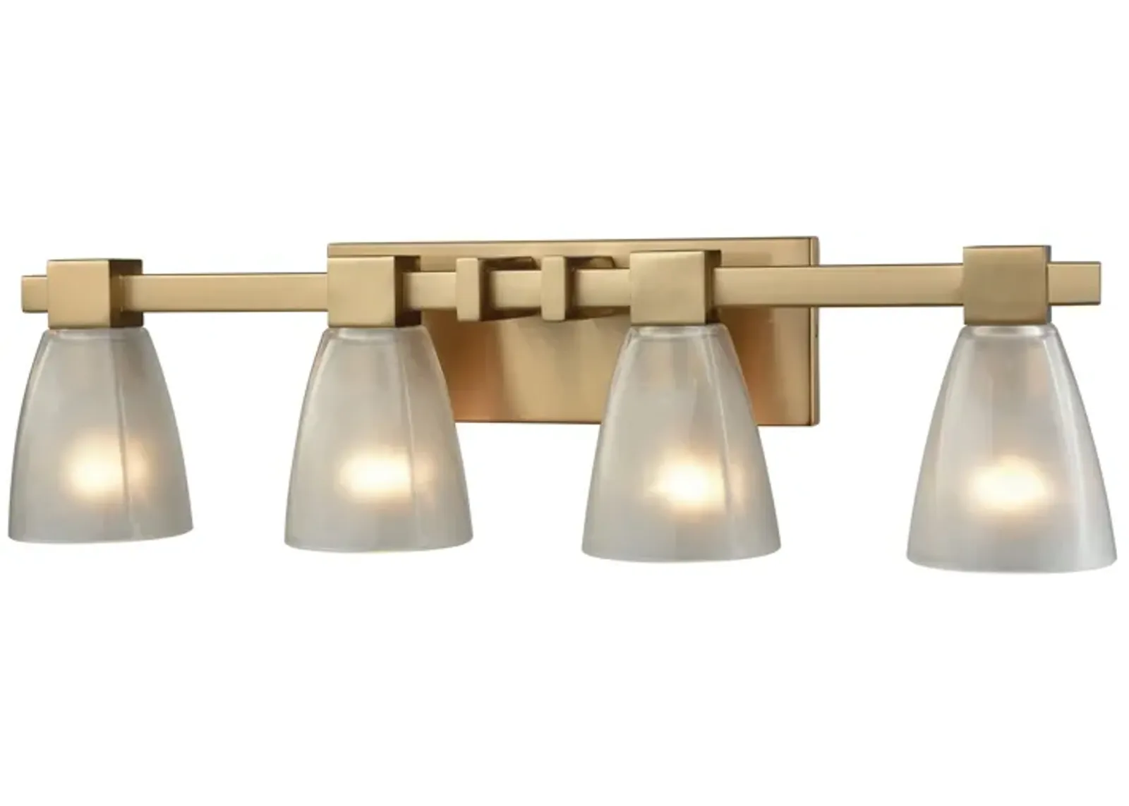 Ensley 28'' Wide 4-Light Brass Vanity Light