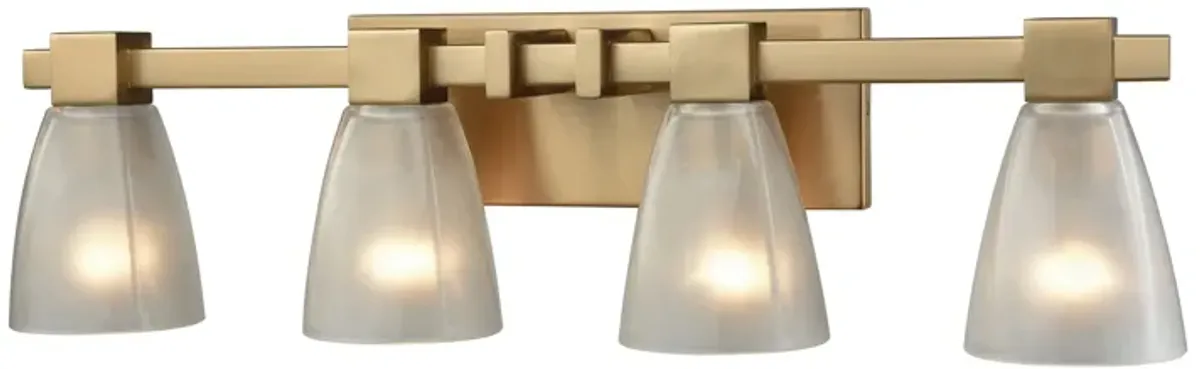 Ensley 28'' Wide 4-Light Brass Vanity Light