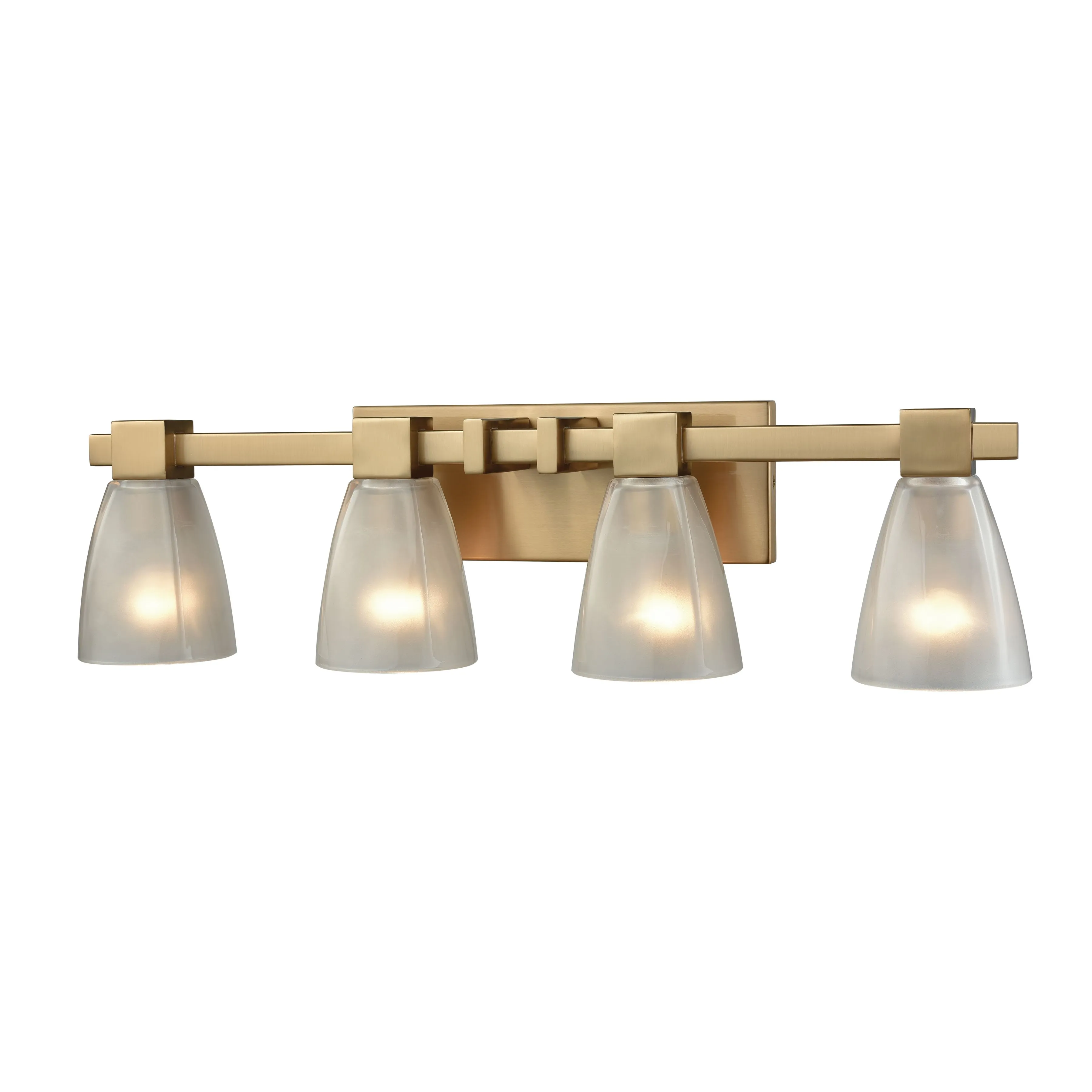 Ensley 28'' Wide 4-Light Brass Vanity Light