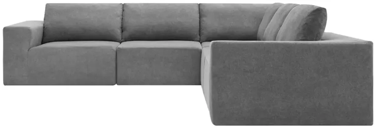 Merax Luxury L Shaped Terry Cloth Sectional Sofa