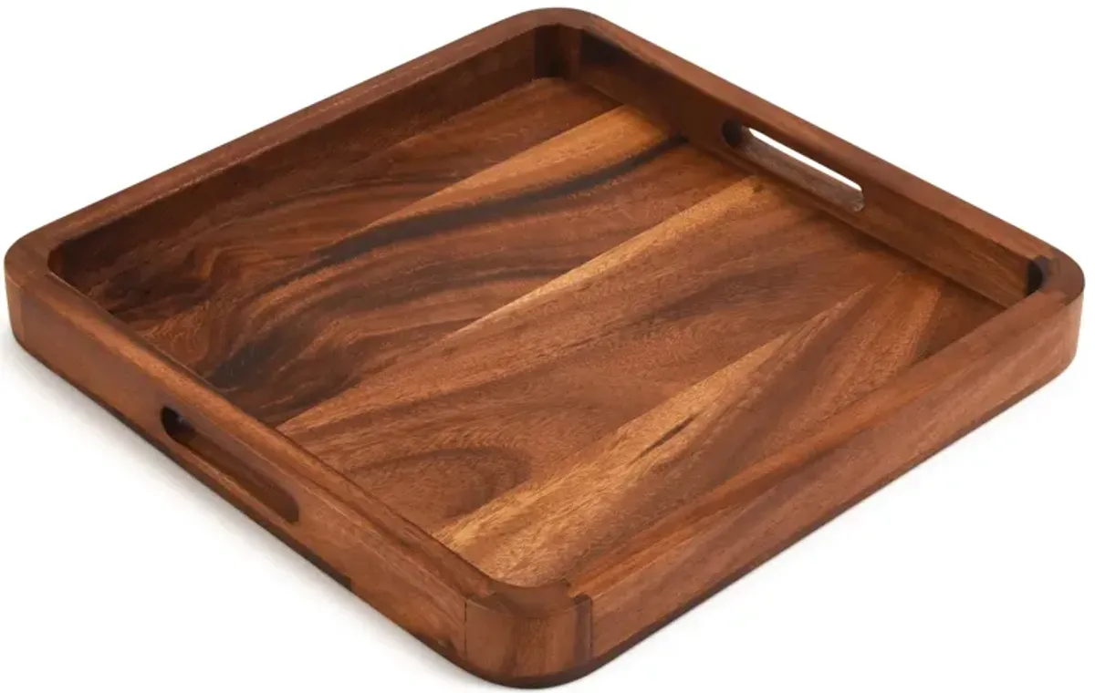 15" Square Serving Tray - Solid Bottom