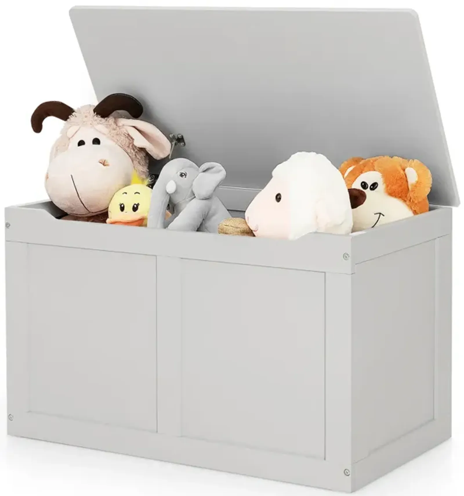 Safety Hinge Wooden Chest Organizer Toy Storage Box