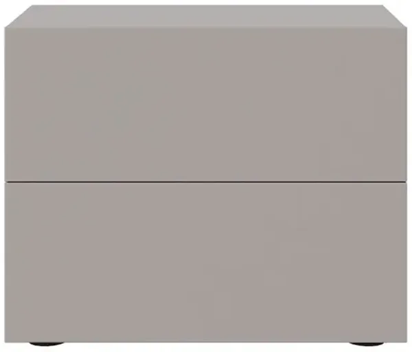 Casabianca Home Ayla Nightstand In Taupe Matte