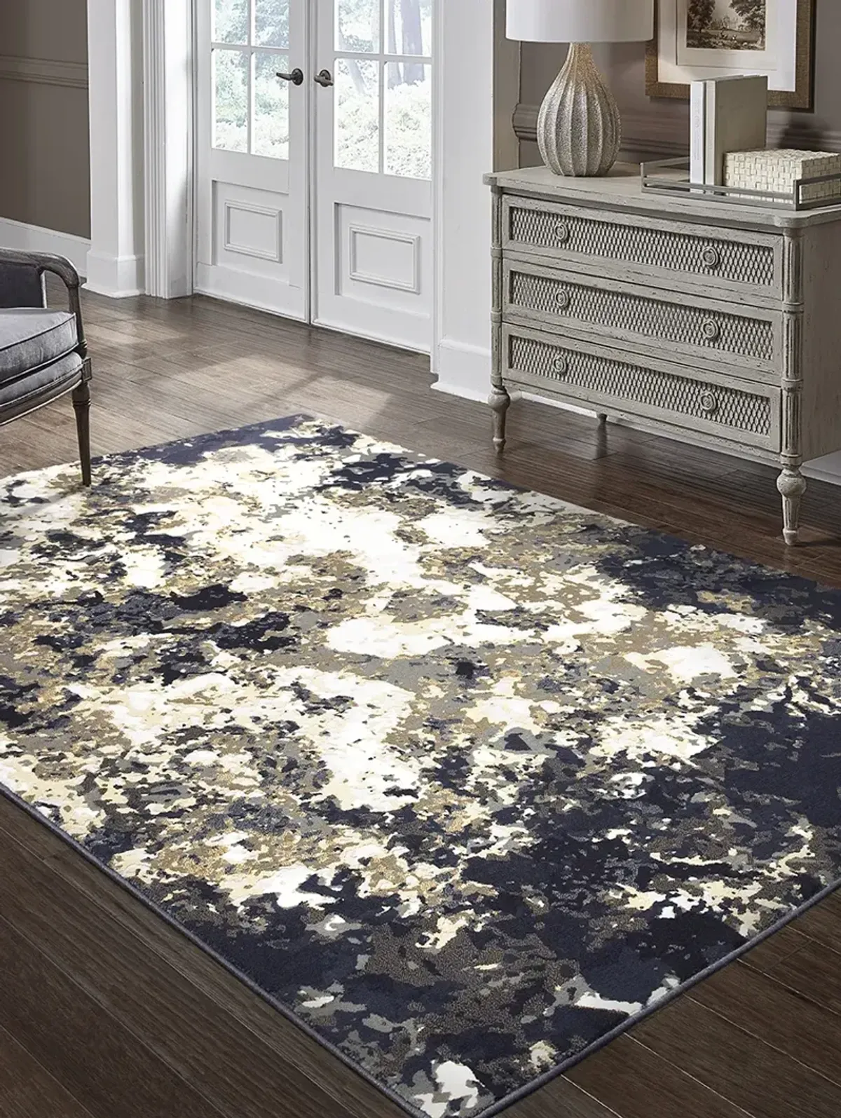 Bowen 5'3" x 7'6" Navy Rug