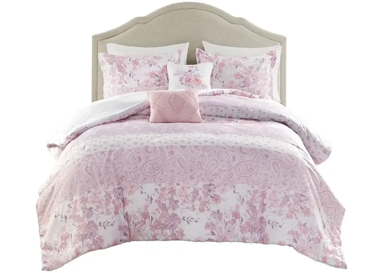 Gracie Mills Valeria Floral Paisley Comforter Set