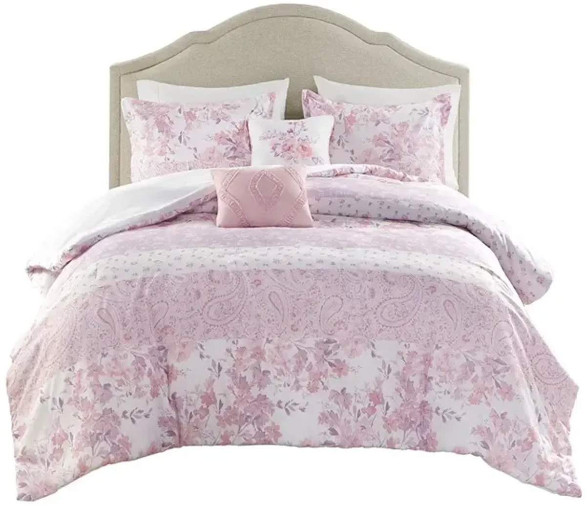 Gracie Mills Valeria Floral Paisley Comforter Set