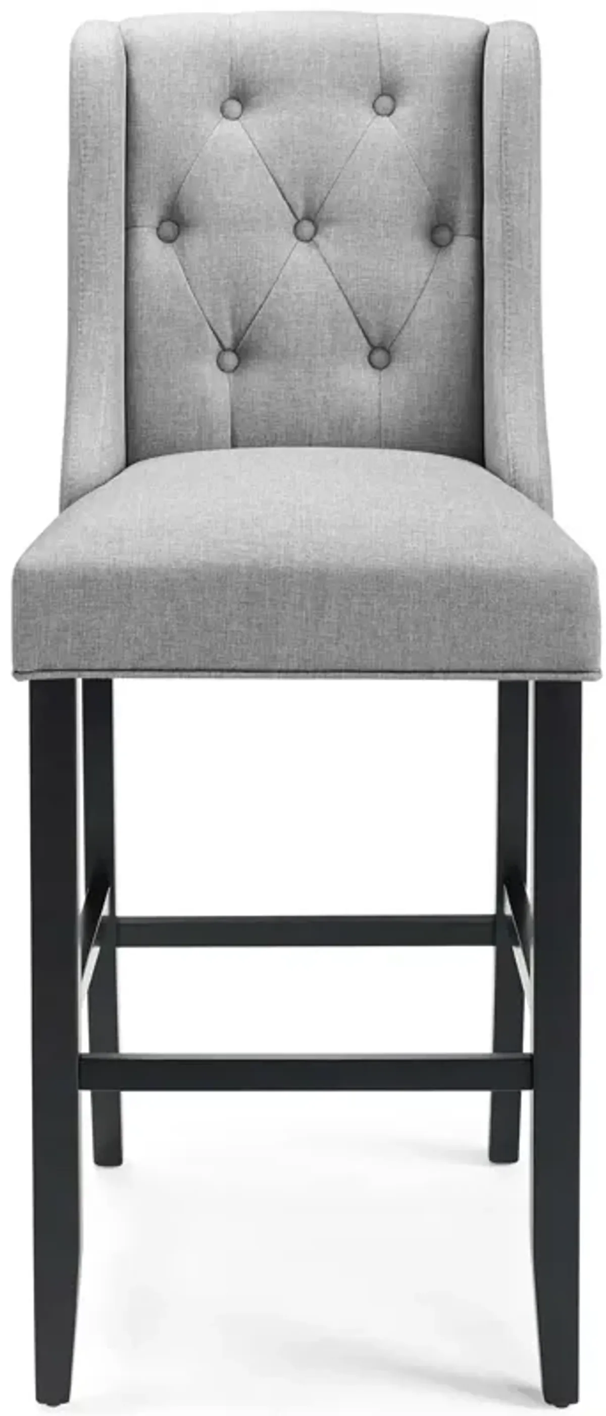 Baronet Tufted Button Upholstered Fabric Bar Stool