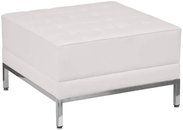 Flash Furniture HERCULES Imagination Series White LeatherSoft Ottoman