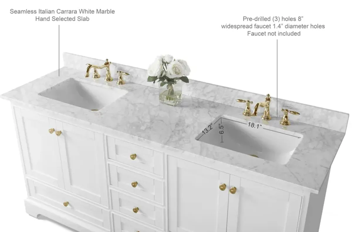 Audrey 72 in. Bath Vanity Set