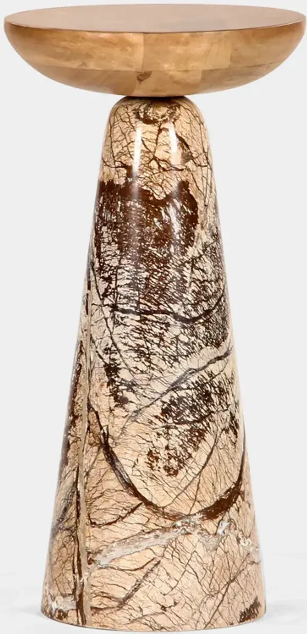 Twin Drink Table - Brown