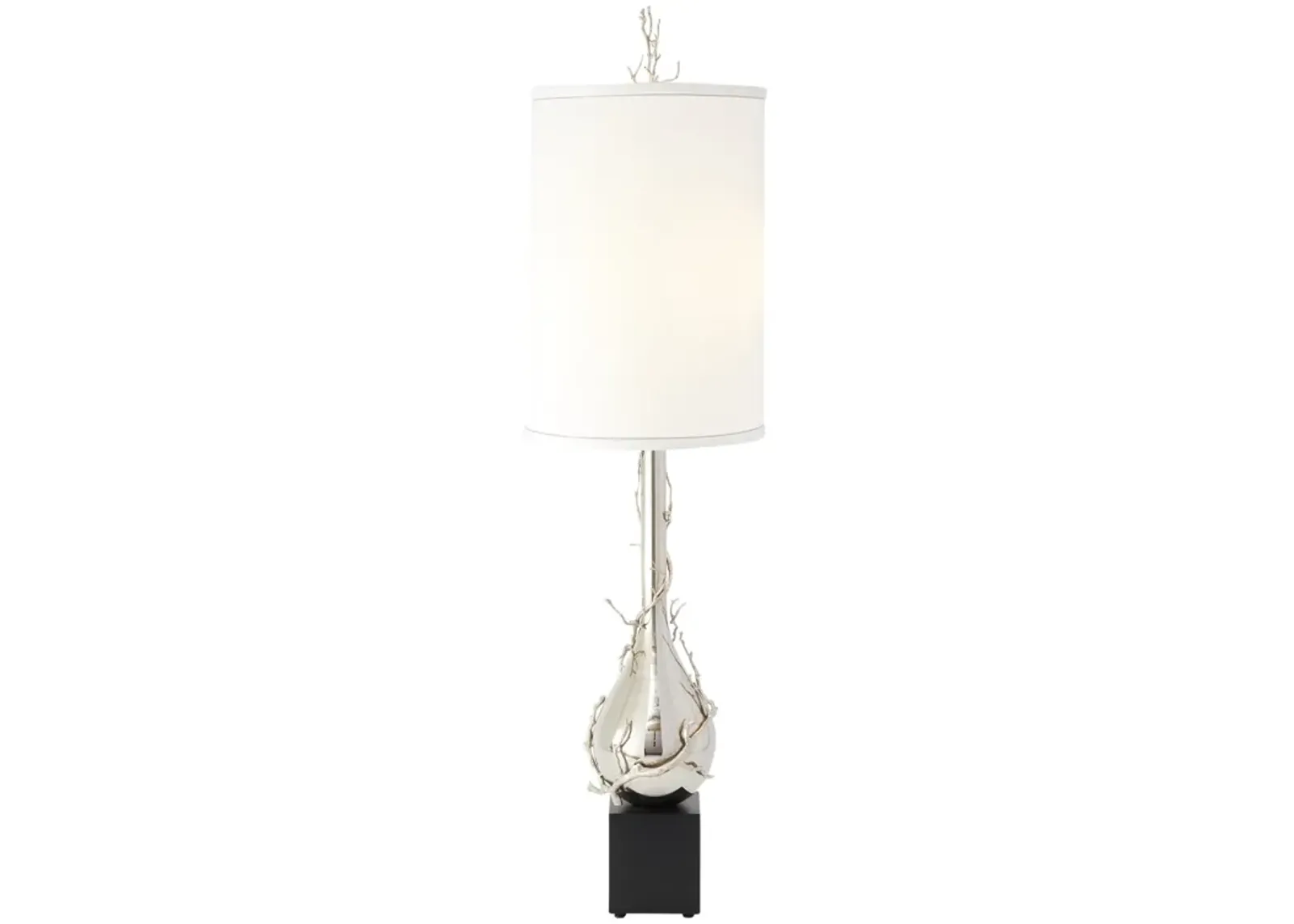 Twig Bulb Floor Lamp-Silver