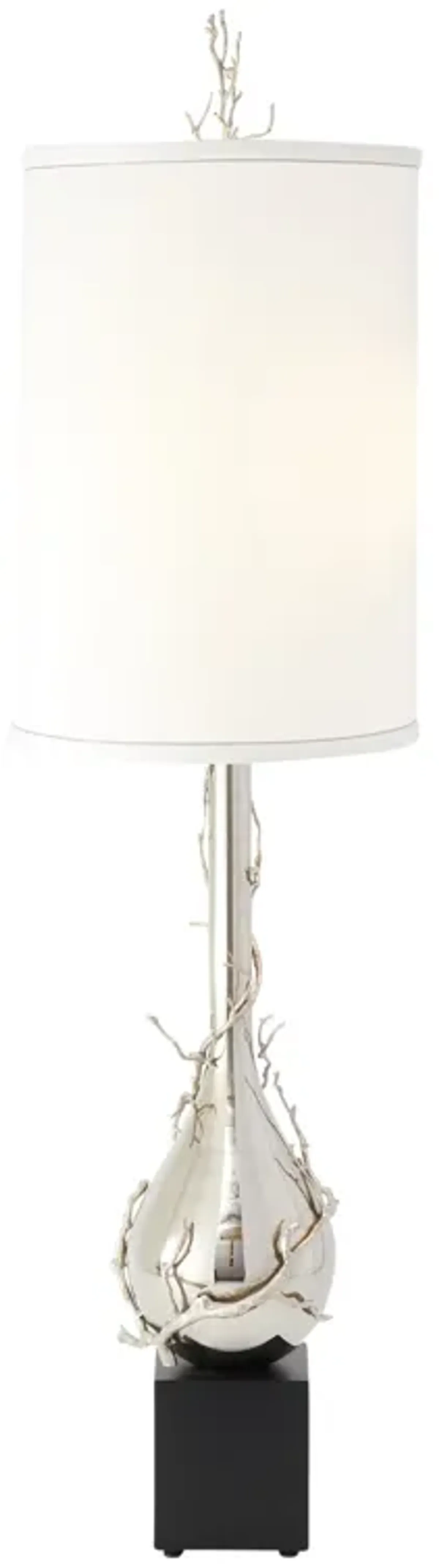 Twig Bulb Floor Lamp-Silver