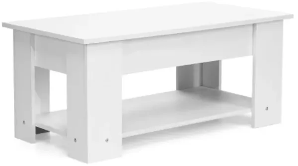 Coffee Table with Lift-up Desktop and Hidden Storage
