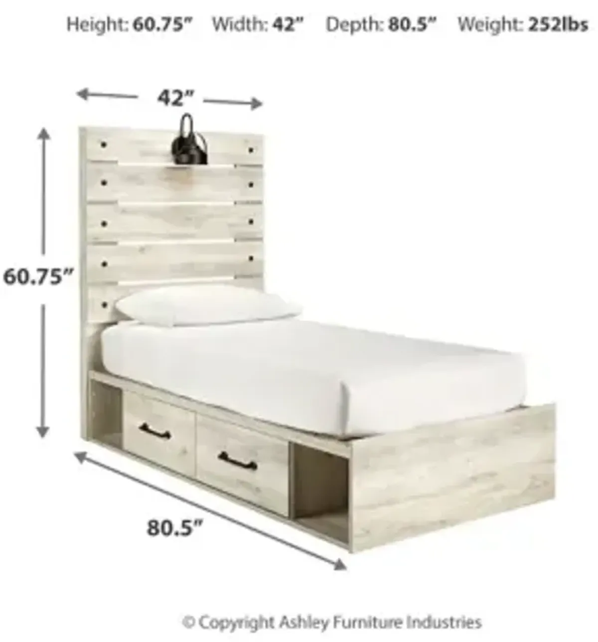 Cambeck Twin Panel Bed