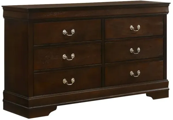 Coaster Co. of America Louis Philippe 6-drawer Dresser Cappuccino