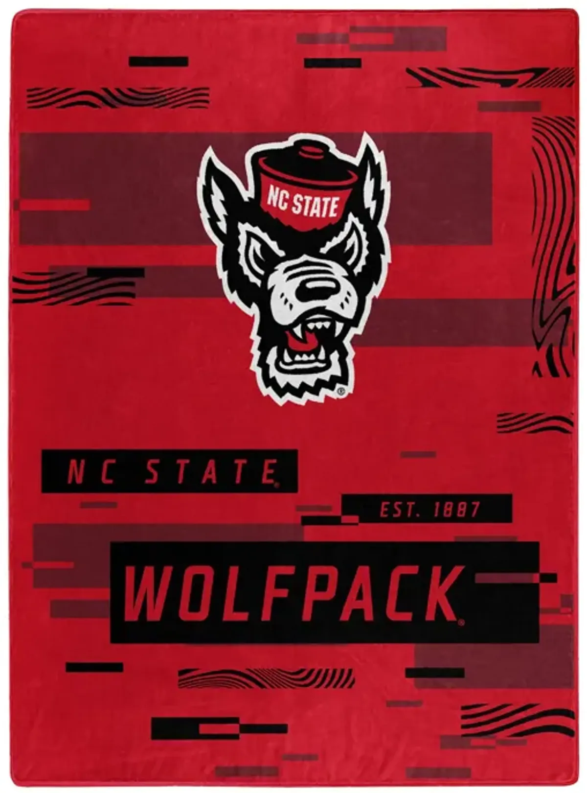 Nc STATE OFFIcIAL NcAA Digitize Raschel Throw Blanket 60 x 80(D0102H94gLV)