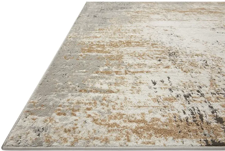 Bianca BIA01 Stone/Gold 3'4" x 5'7" Rug