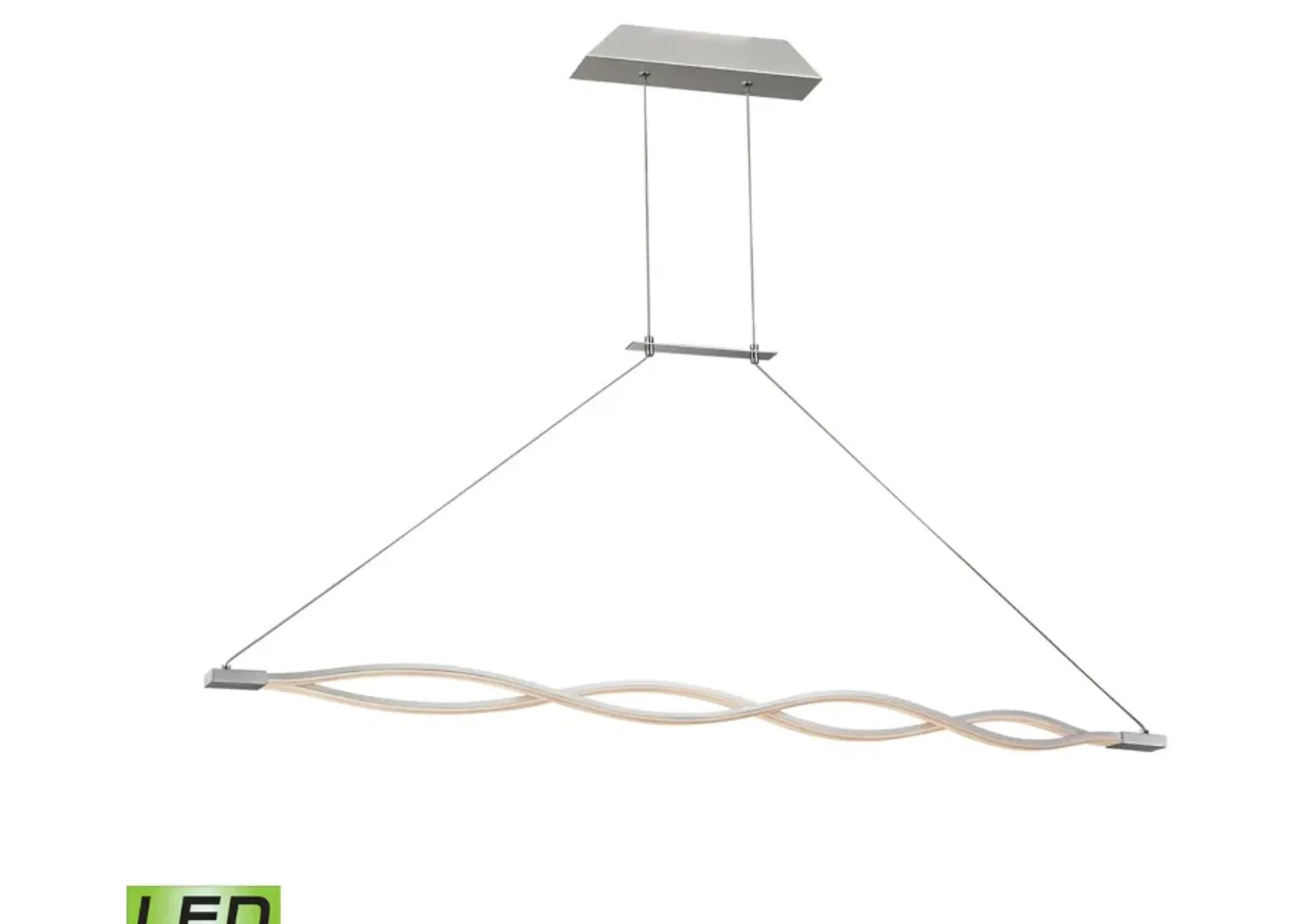 Twist 2-Light Linear Chandelier